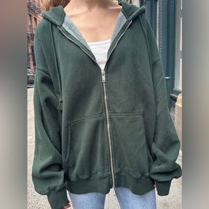 Brandy Melville “Christy Hoodie” in Green